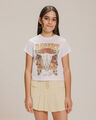 Playera Manga Corta Rosa,BLANCO